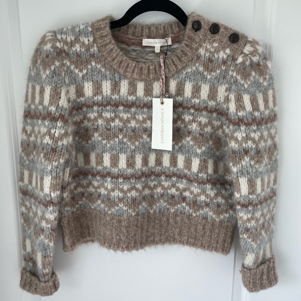 LoveShackFancy cropped pullover - Picture 2 of 6